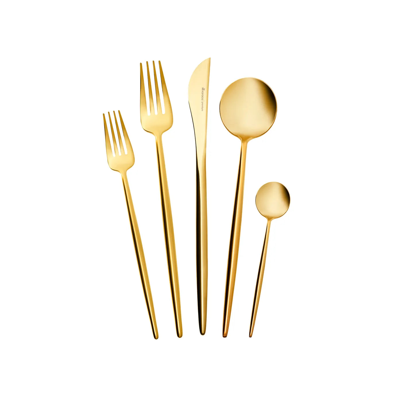 Karaca Jupiter Mattgold Besteck-Set, 30 Teilig #2