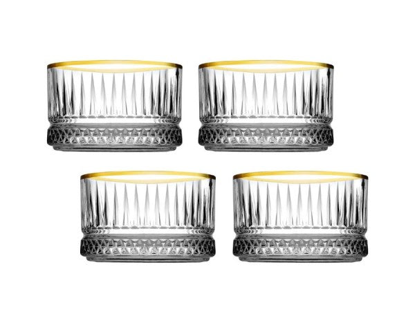 Pasabahce Elysia Schale Gold 4er