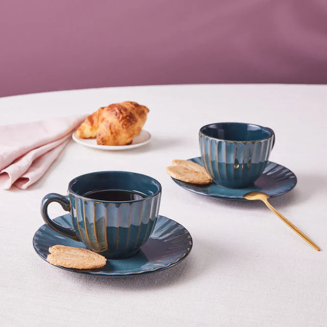 Karaca Austen Teeservice für 2 Personen, 4 Teilig, 220 ml