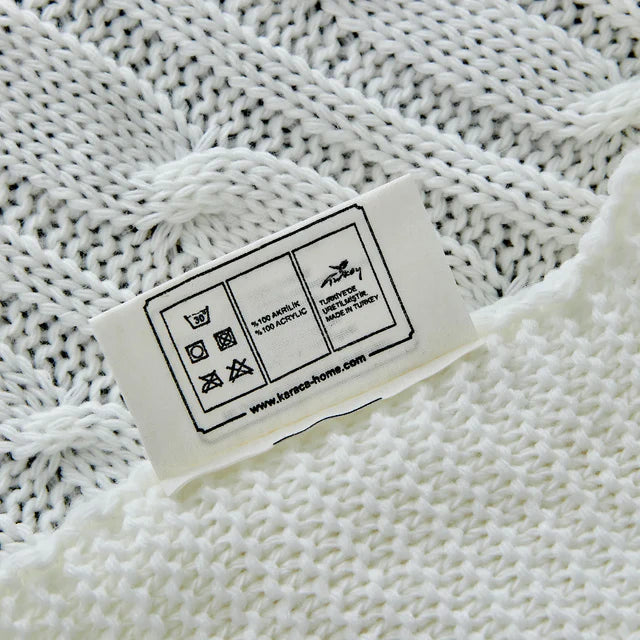 Karaca Home Strickdecke 130x170 cm, Bone