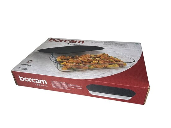 Pasabahce Aufflaufform mit Deckel, rechteckig, 1950cc