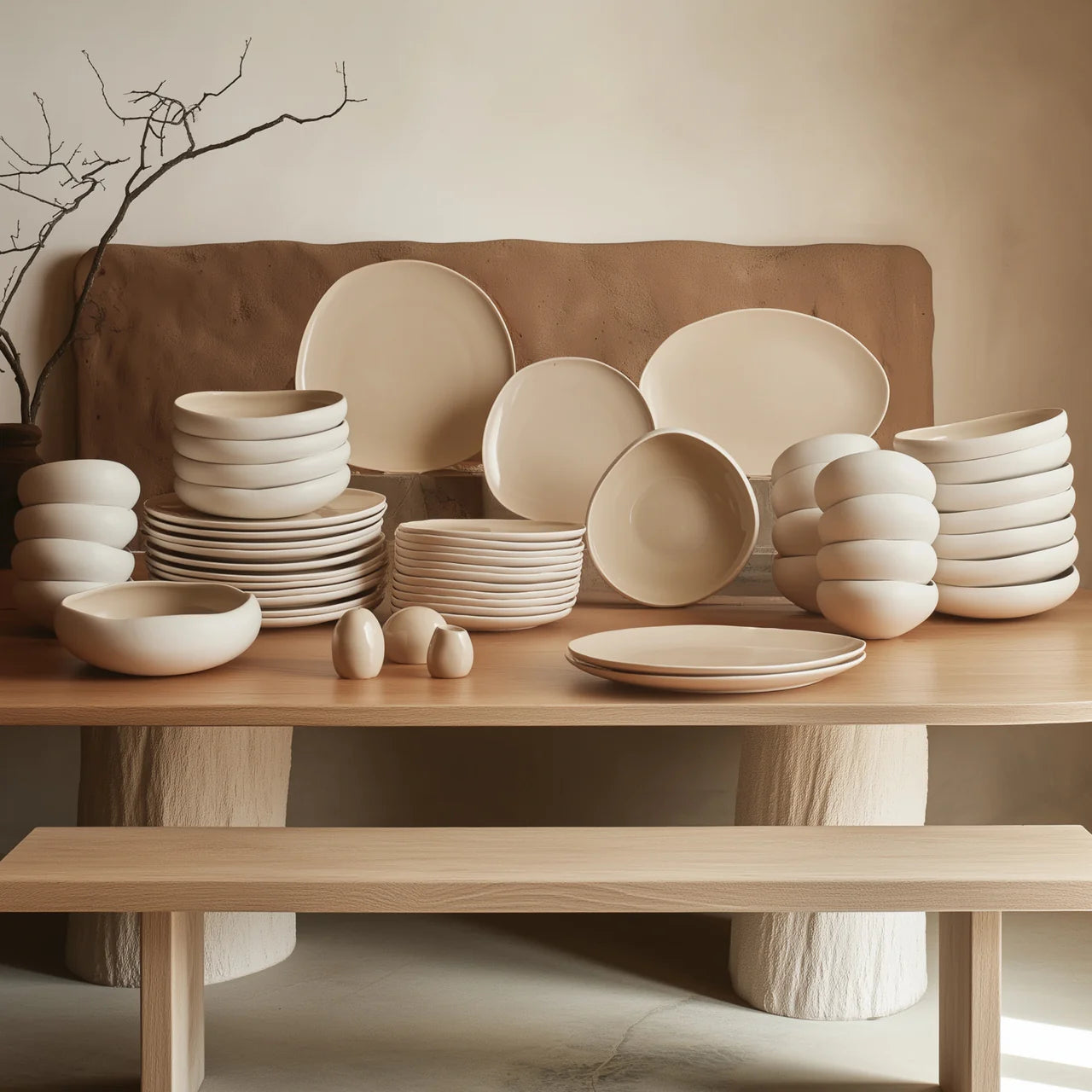 KARACA STREAMLINE NEW CUPID TAFELSERVICE FÜR 12 PERSONEN 59TLG