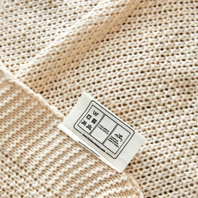 Karaca Home Häckeldecke 130x170cm , Stone