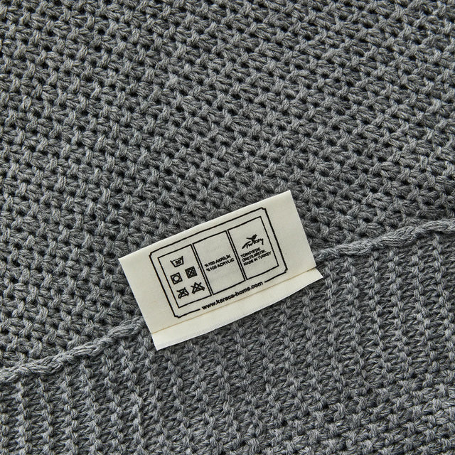 Karaca Home Häckeldecke 130x170 cm, Grau