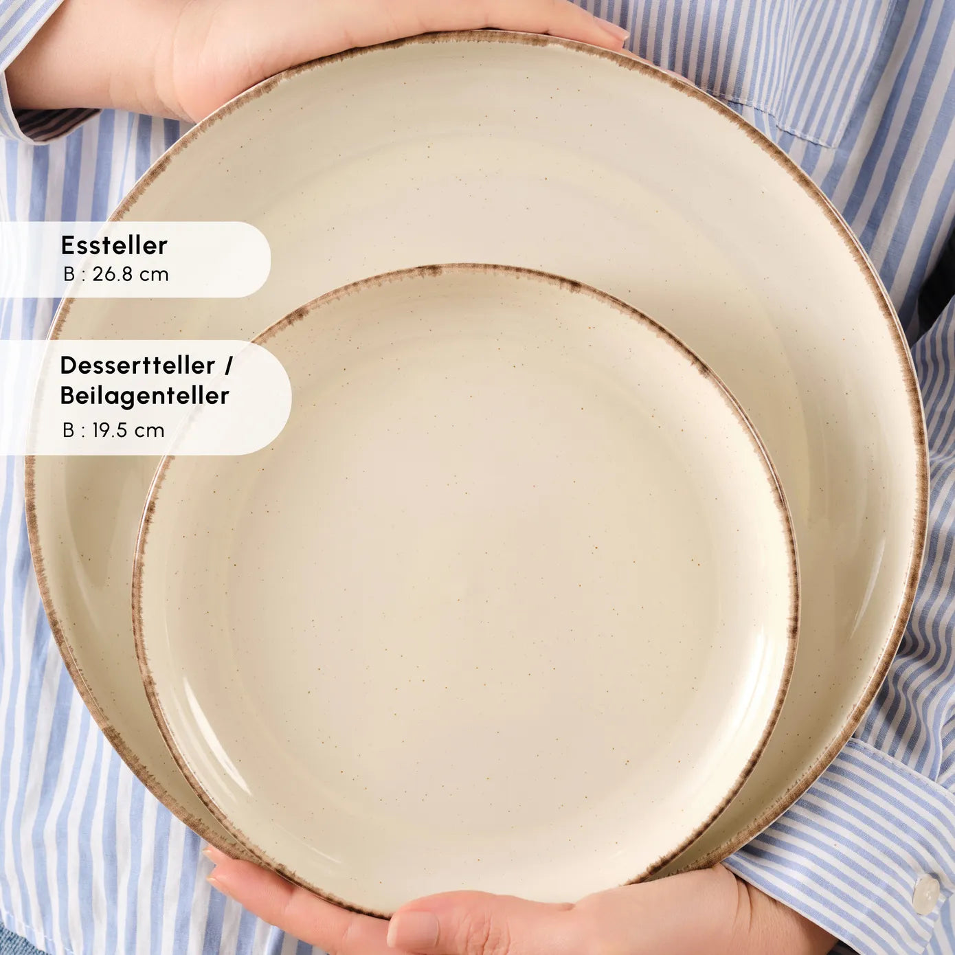 Karaca Hekka Geschirrset 6 Personen , 18 Teilig