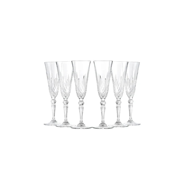 Rcr Melodia Champagner Glas, 6 teilig