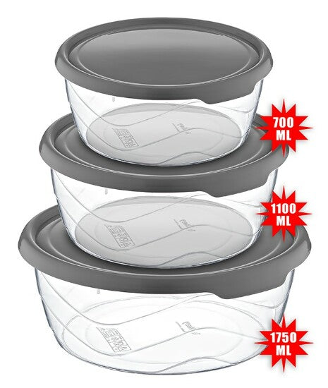 Michelino runde Vorratsdosen, 3tlg