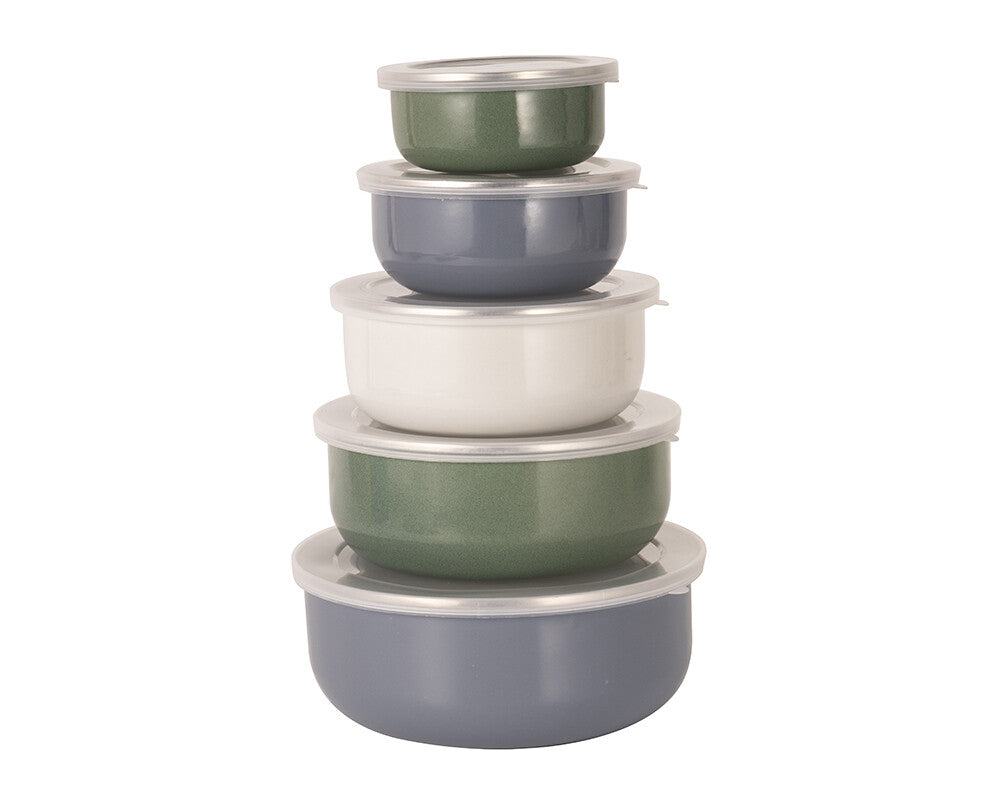 Michelino  Emaille Vorratsdosen-Set Serie Alythia, 5tlg