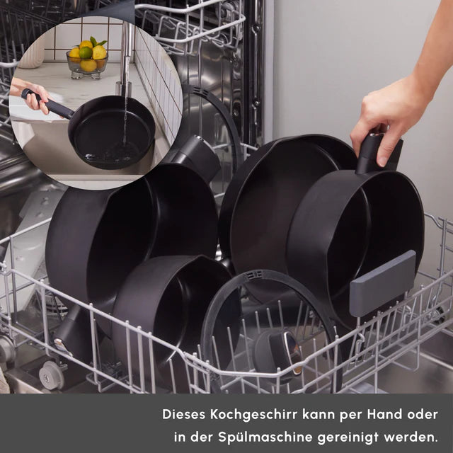 Karaca Swiss Crystal Midnight Keramik Kochgeschirr, 6tlg