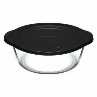 Pasabahce Auflaufform mit Deckel, rund, 2100cc