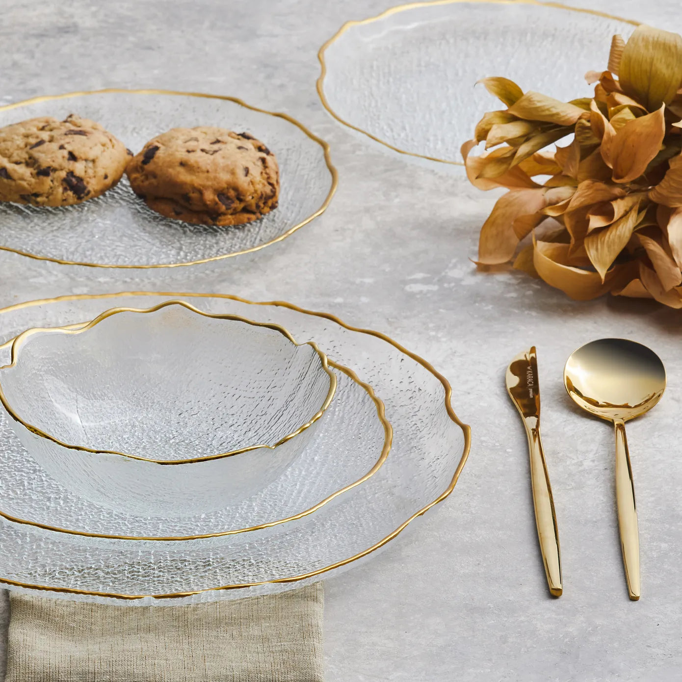 Luxury Glass Dinnerware Set