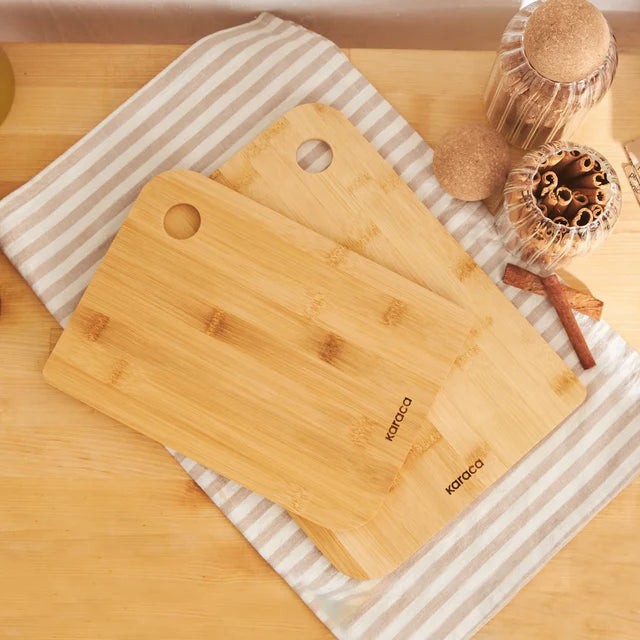 Modern Bamboo Cutting Board Set