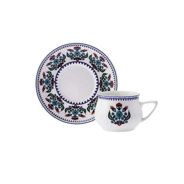 Luxury Ceramic Tea/Coffee Cup and Saucer Set