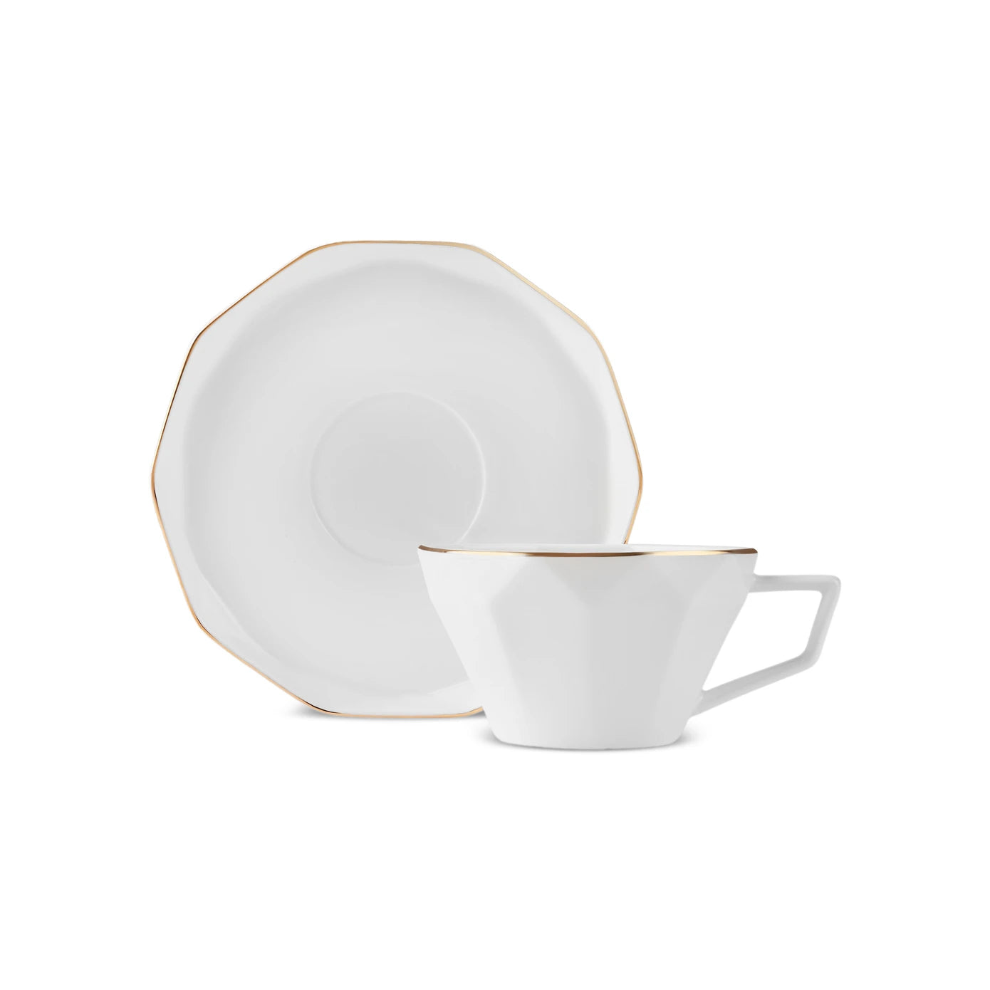 Classic Ceramic Cup and Saucer Set