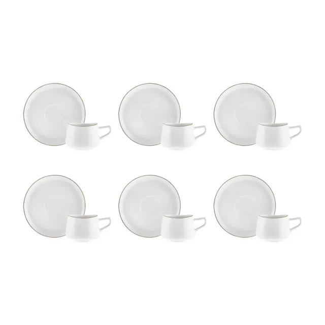 Classic Ceramic Tea Cup and Saucer Set