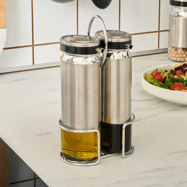 Premium Kitchen Oil and Vinegar Dispenser Set